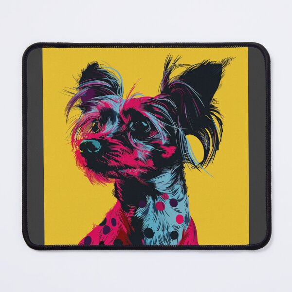 Item preview, Pop art Chinese crested puppy dog designed and sold by MendaciousMina.