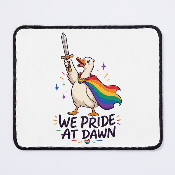 Item preview, Pride Duck We Pride At Dawn LGBTQ+ Rainbow Warrior designed and sold by StuckOnTees.