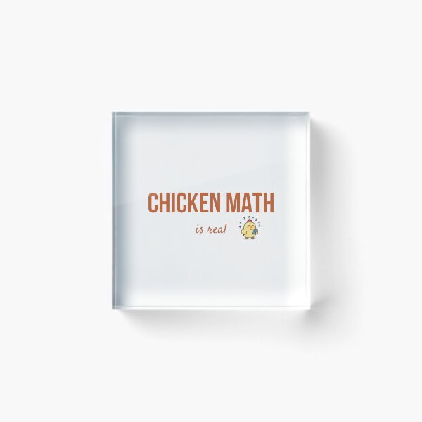 Item preview, Chicken Math Is Real Funny Backyard Chicken Keeper Gift designed and sold by Heart Of Texas Co.