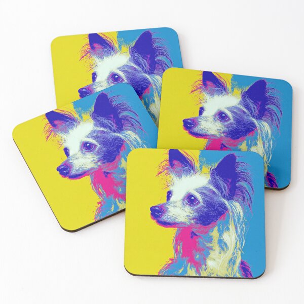Item preview, Pop art Chinese crested puppy dog designed and sold by MendaciousMina.