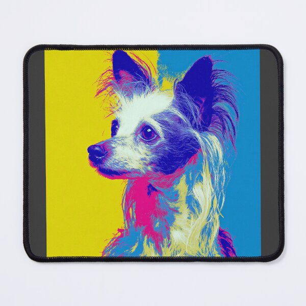 Item preview, Pop art Chinese crested puppy dog designed and sold by MendaciousMina.
