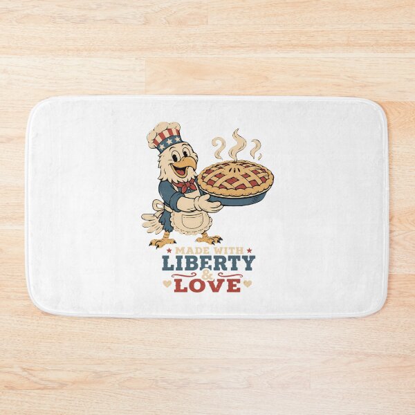Item preview, Made With Liberty And Love Patriotic American Baking Eagle designed and sold by chattsuede.