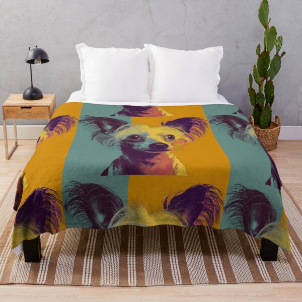 Item preview, Pop art Chinese crested puppy dog designed and sold by MendaciousMina.