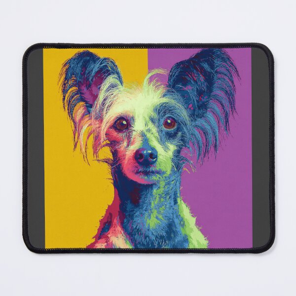 Item preview, Pop art Chinese crested puppy dog designed and sold by MendaciousMina.