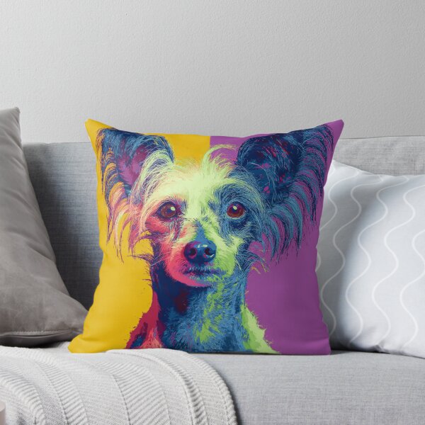 Item preview, Pop art Chinese crested puppy dog designed and sold by MendaciousMina.
