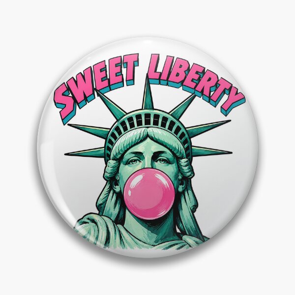 Item preview, Sweet Liberty Bubblegum Retro Statue of Liberty designed and sold by chattsuede.
