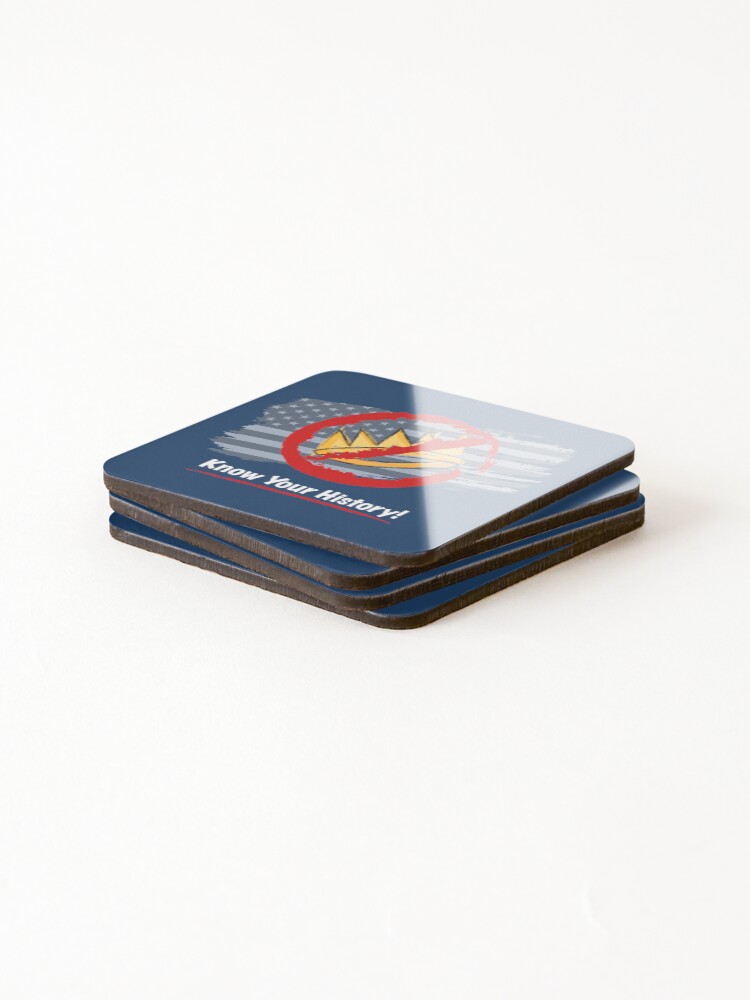 Thumbnail 4 of 5, Coasters (Set of 4), Know Your History Reverse Text designed and sold by G2Creative.