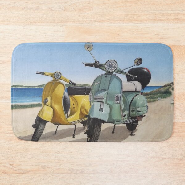 Item preview, Classic motorcycles on the beach designed and sold by Adrián Hermida.