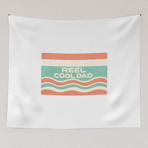 Item preview, Reel Cool Dad Retro Fishing designed and sold by LuveraxArt.