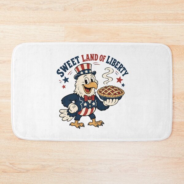 Item preview, Sweet Land Of Liberty Pie Retro Patriotic Eagle Mascot designed and sold by chattsuede.