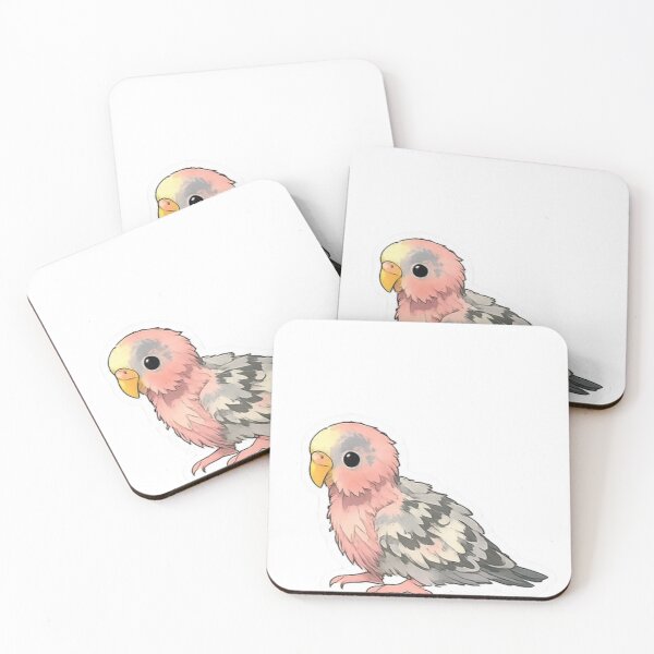 Item preview, Sweet Pink Bourke’s Parakeet – Cute Pastel Birb Illustration designed and sold by Sepia soul.