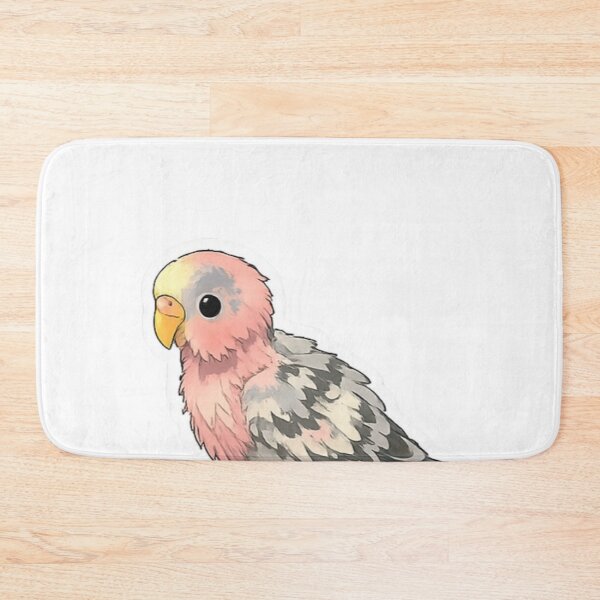 Item preview, Sweet Pink Bourke’s Parakeet – Cute Pastel Birb Illustration designed and sold by Sepia soul.