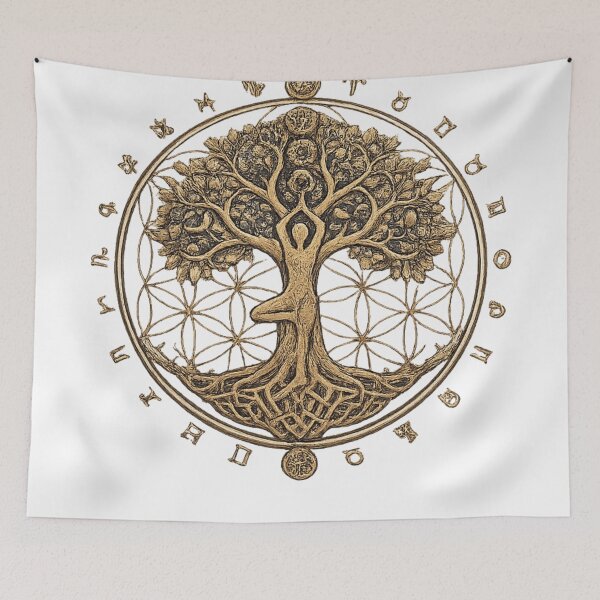 Item preview, Vintage Tree Of Life Sacred Geometry Zodiac designed and sold by ZENVIRART.