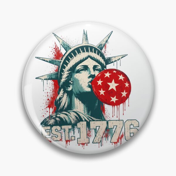 Item preview, Grunge Statue Of Liberty Bubblegum Est 1776 Patriotic designed and sold by chattsuede.