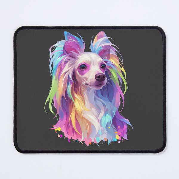 Item preview, Colorful Chinese crested puppy dog designed and sold by MendaciousMina.