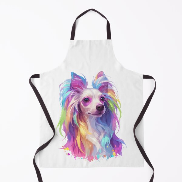 Item preview, Colorful Chinese crested puppy dog designed and sold by MendaciousMina.