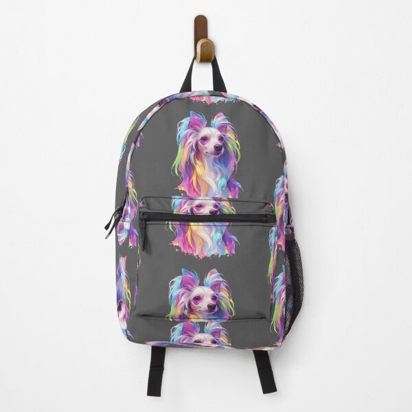 Item preview, Colorful Chinese crested puppy dog designed and sold by MendaciousMina.