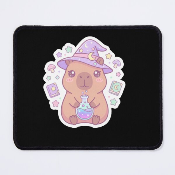 Item preview, Cute Witch Capybara - Kawaii Magical Animal Witchcore Gift designed and sold by CozyDesignsCo.
