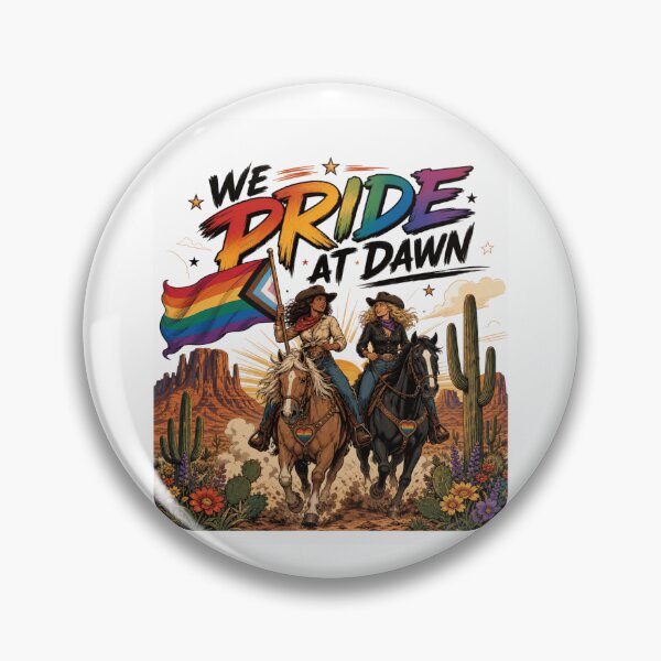 Item preview, We Pride At Dawn Cowgirls Horse Riding LGBTQ+ West designed and sold by StuckOnTees.