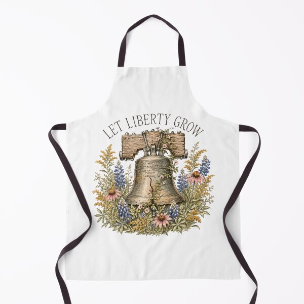 Item preview, Let Liberty Grow Wildflower Vintage Botanical Liberty Bell designed and sold by chattsuede.