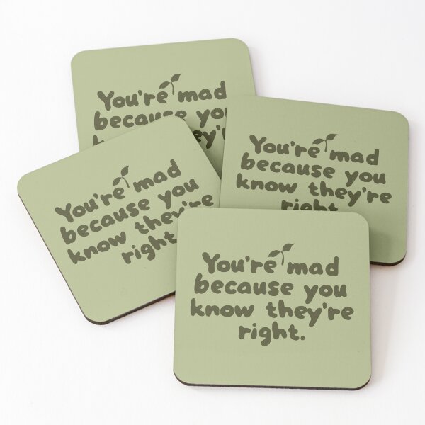 Item preview, You're mad because you know Vegans are right designed and sold by caramelrts.