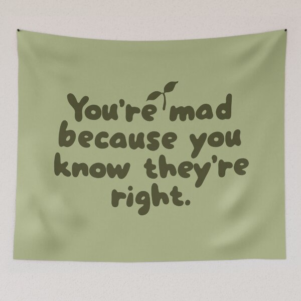 Item preview, You're mad because you know Vegans are right designed and sold by caramelrts.