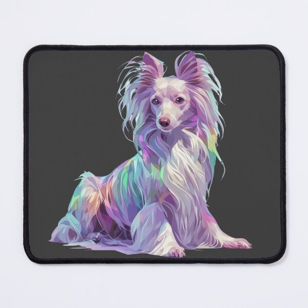 Item preview, Colorful Chinese crested puppy dog designed and sold by MendaciousMina.