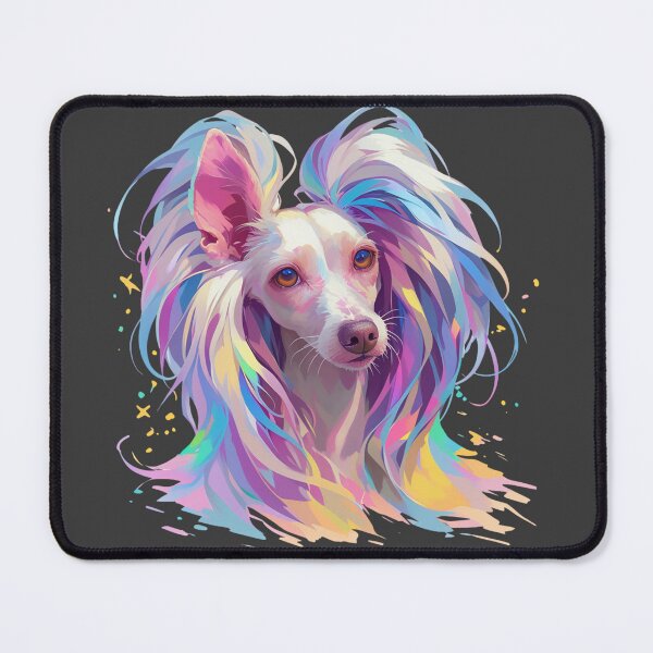 Item preview, Colorful Chinese crested puppy dog designed and sold by MendaciousMina.
