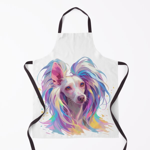 Item preview, Colorful Chinese crested puppy dog designed and sold by MendaciousMina.