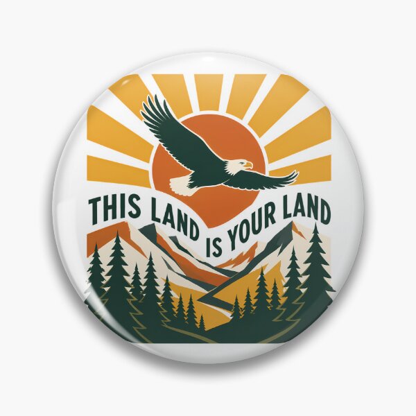 Item preview, This Land Is Your Land Retro Wilderness Adventure designed and sold by chattsuede.
