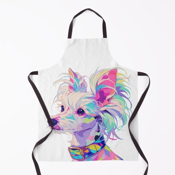 Item preview, Colorful Chinese crested puppy dog designed and sold by MendaciousMina.