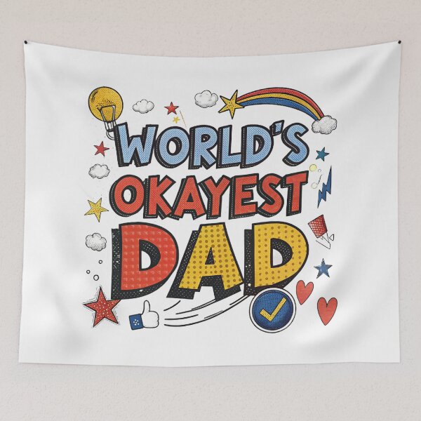 Item preview, World’s Okayest Dad designed and sold by GogoGrove.