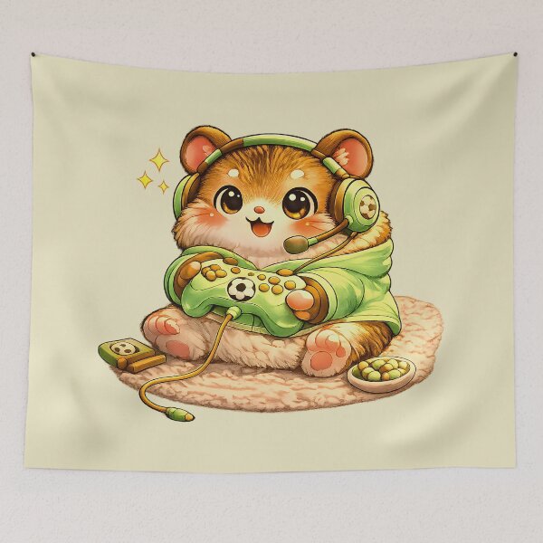 Item preview, Gamer Football Hamster ?⚽ Cute Kawaii Gaming designed and sold by Pick'n Quick.