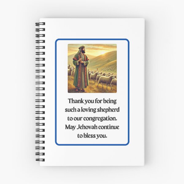 Item preview, Loving Shepherd Notebook designed and sold by JeffsUniqueGifts.
