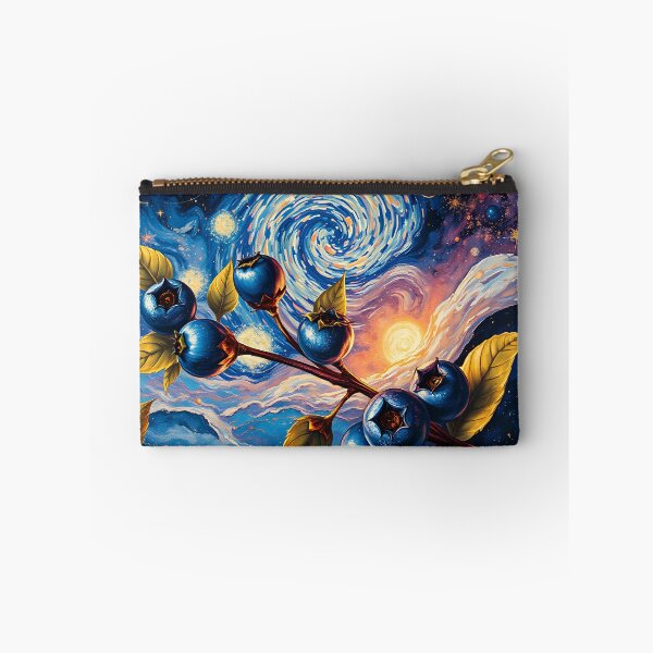 Item preview, Starry Night Blueberries – Cosmic Impressionism Art designed and sold by UmSkelig834.
