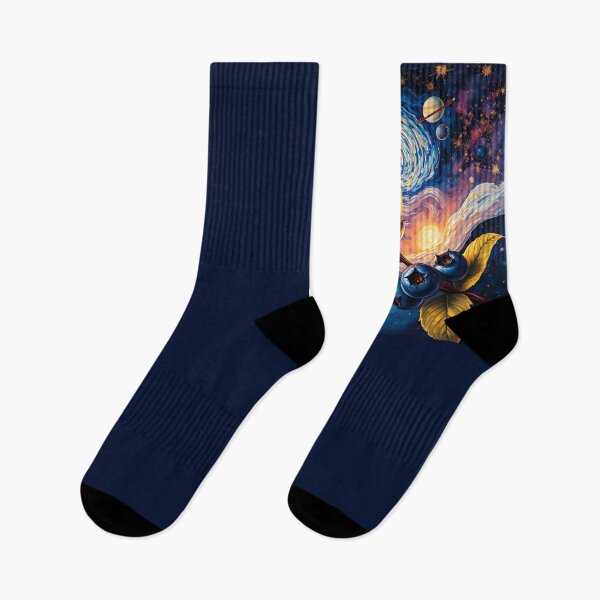 Item preview, Starry Night Blueberries – Cosmic Impressionism Art designed and sold by UmSkelig834.