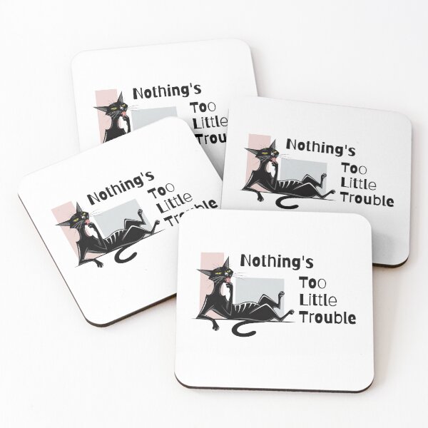 Item preview, Nothing's Too Little Trouble – Funny Cat designed and sold by Horningamere.