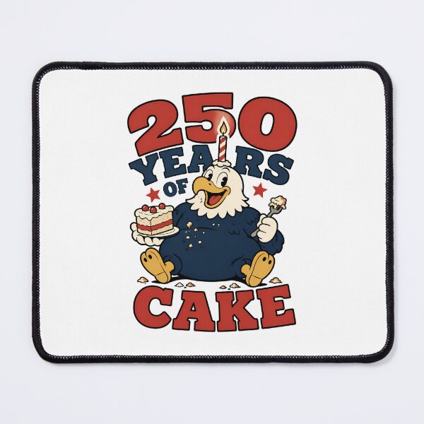 Item preview, Funny America 250 Years Of Cake Retro Eagle Mascot designed and sold by chattsuede.