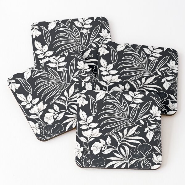 Item preview, Elegant Midnight Botanical Floral Pattern designed and sold by Myra365Art.