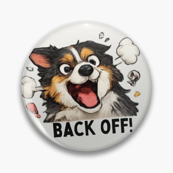 Item preview, Back Off Angry Dog Sticker designed and sold by Siti Hoiriyah.