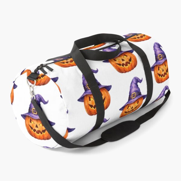 Item preview, Watercolor Halloween Jack-o-Lantern in Purple Witch Hat designed and sold by silviaol.