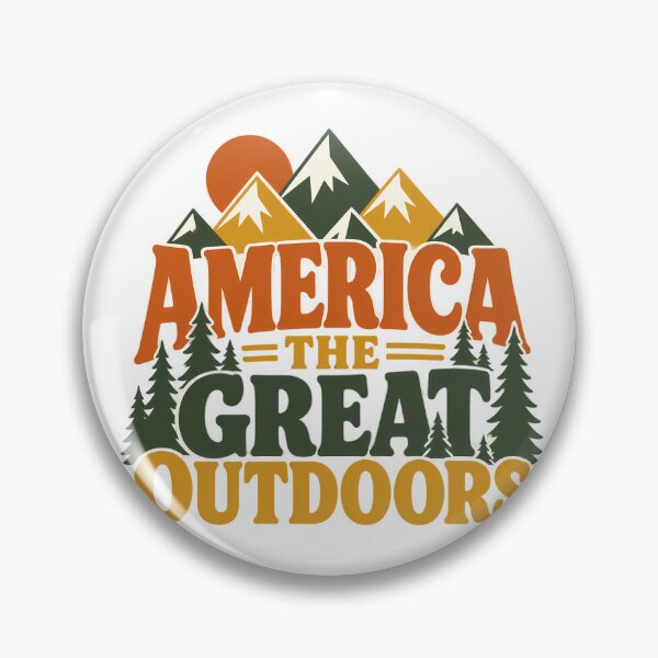 Item preview, America The Great Outdoors Retro Camping Adventure designed and sold by chattsuede.