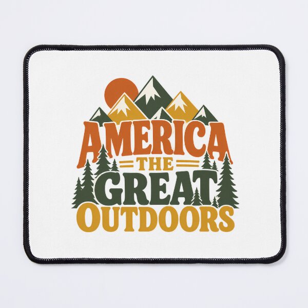 Item preview, America The Great Outdoors Retro Camping Adventure designed and sold by chattsuede.