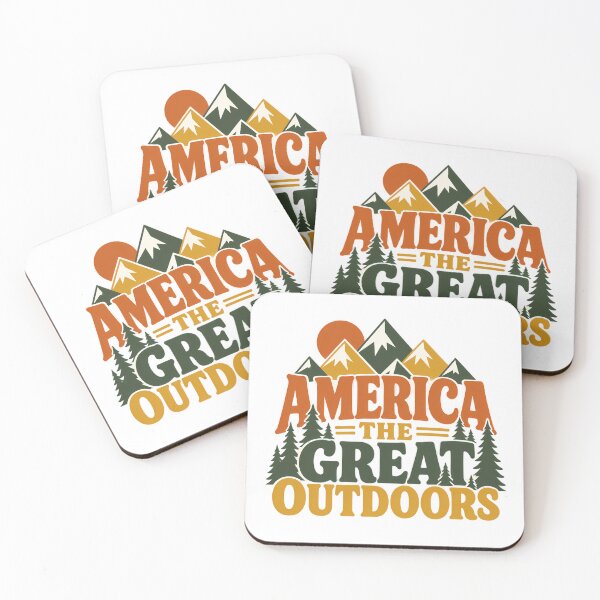 Item preview, America The Great Outdoors Retro Camping Adventure designed and sold by chattsuede.