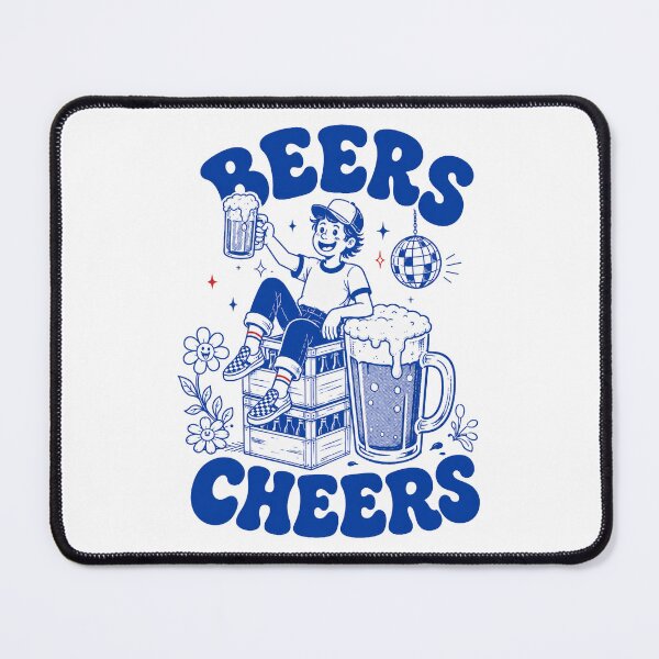 Item preview, Beers and Cheers Retro Beer Lover designed and sold by olosra.