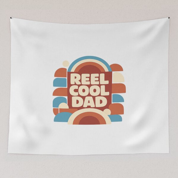 Item preview, Reel Cool Dad Retro Fishing designed and sold by LuveraxArt.