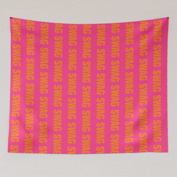 Item preview, Hot Pink Swag Typography designed and sold by LuckyStarShop7.