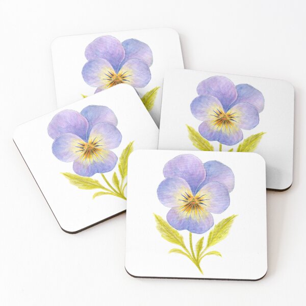 Item preview, Viola Blossom – Watercolor Botanical Illustration designed and sold by Piret Victoria Ribas.