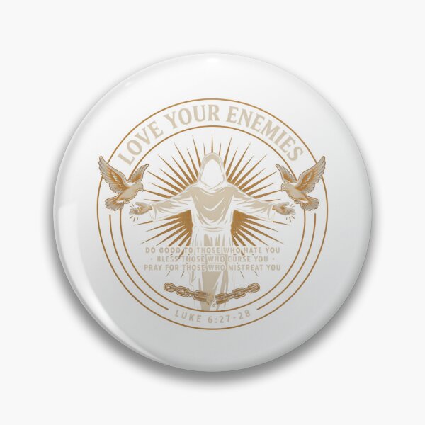 Item preview, Love Your Enemies Christian Bible Verse Design | Luke 6:27-28 Inspirational Faith Artwork designed and sold by Zanigold.