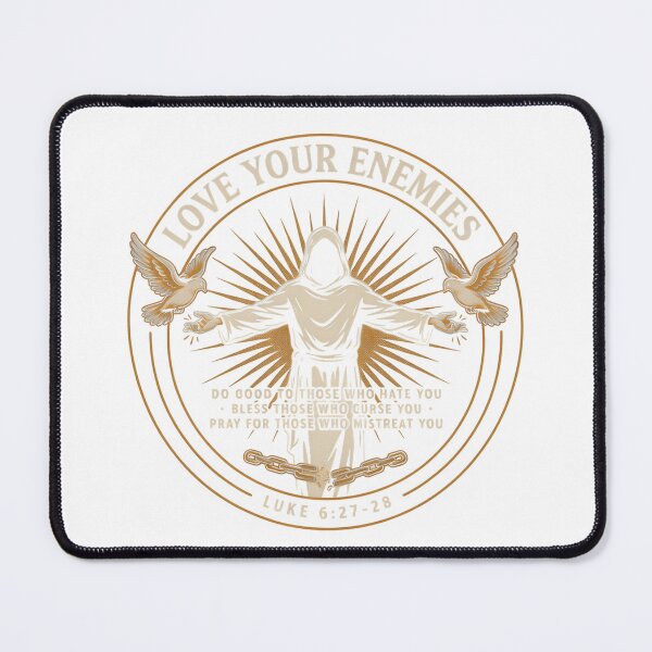 Item preview, Love Your Enemies Christian Bible Verse Design | Luke 6:27-28 Inspirational Faith Artwork designed and sold by Zanigold.